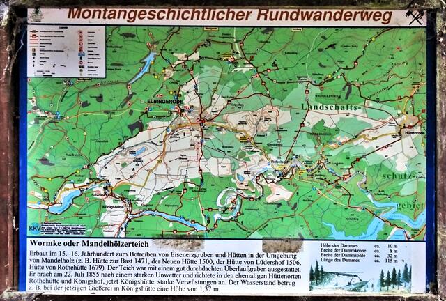 an dieser Stelle befand sich bis zum 22.07.1855 die Wormke Talsperre