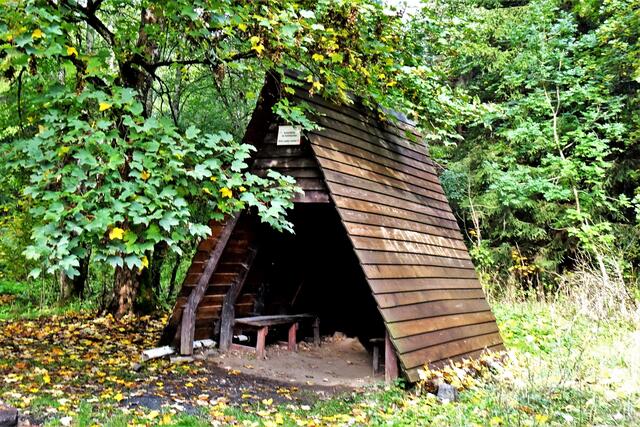 Schutzhütte im Steinbachtal