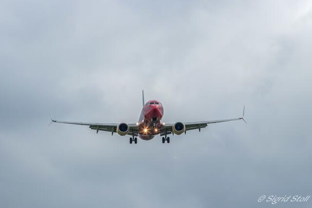 Landeanflug an der Nordbahn