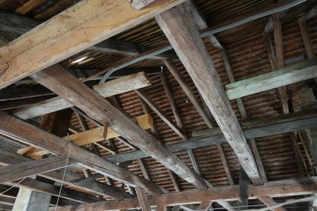 Dachkonstruktion aus Holz