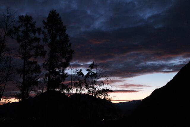 Sonnenaufgang morgens um 7 Uhr