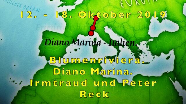 12. - 18.  Oktober 2019. Blumenriviera. Italien.  Diano Marina.