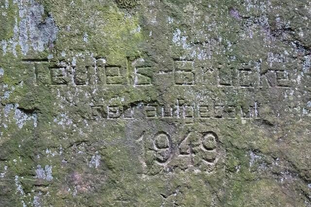 bereits 1949 musste die bereits vorhandene Teufelsbrücke nach dem verheerenden Hochwasser, im März 1949, ersetzt werden