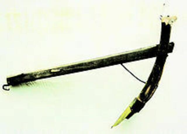 Hakenpflug, schon mit Eisenspitze | Foto: Wikipedia, gemeinfrei