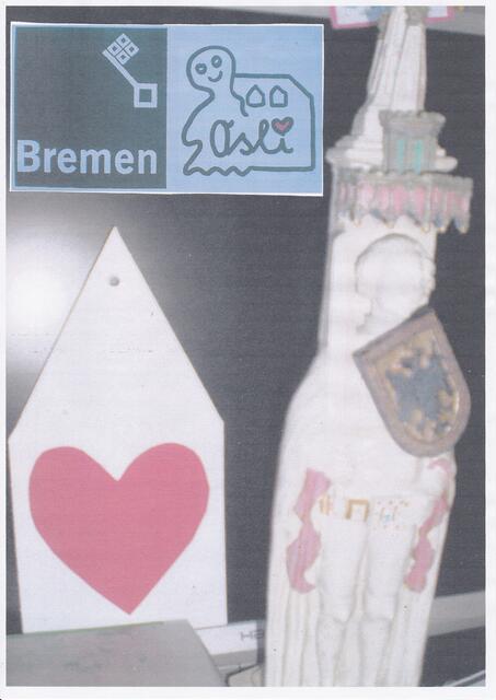 Bremer Schulgeist Osli, Haus mit Herz und Bremer Roland