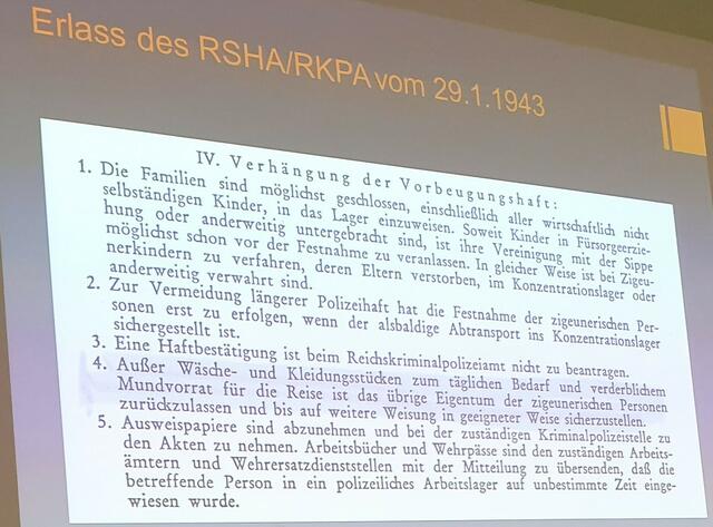 Erlass zur Verhängung der Vorbeugehaft vom 29. Januar 1943