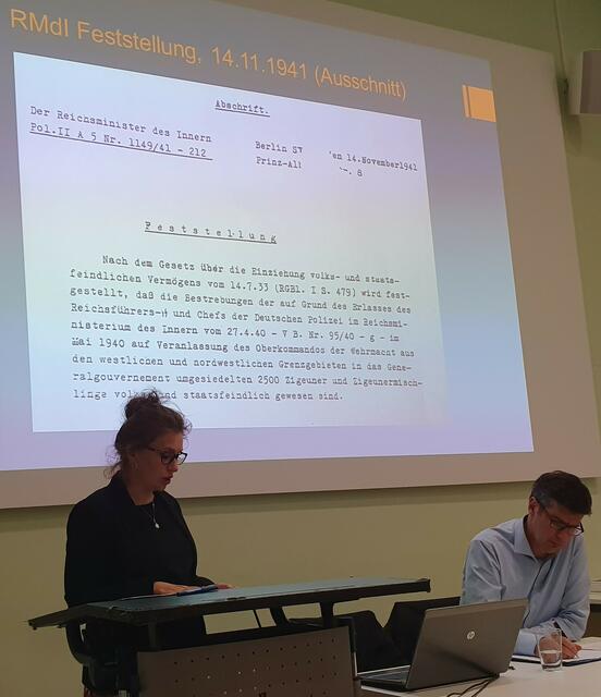 Feststellung Reichsministerium des Inneren vom 14. November 1941 der Zigeuner als volks- und staatsfeindlich