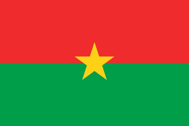 Flagge Burkina Fasos > Gemeinfrei > https://de.wikipedia.org/wiki/Burkina_Faso#/media/Datei:Flag_of_Burkina_Faso.svg | Foto: wie vor