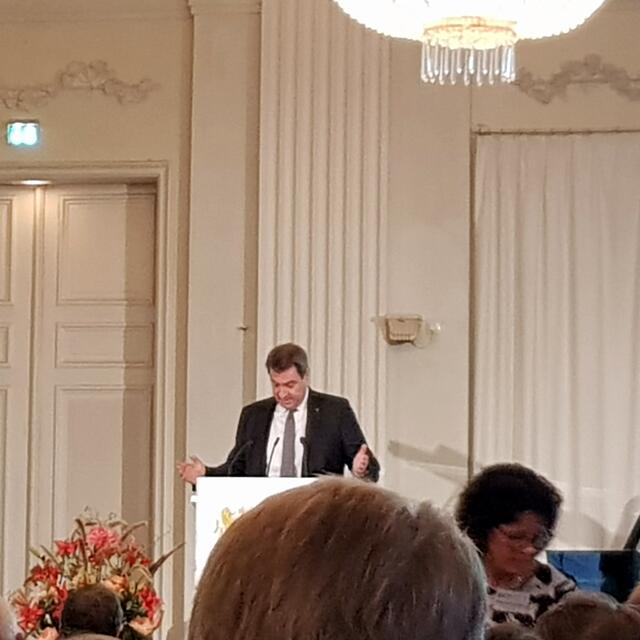 Ebenfalls eine Festansprache vom Ministerpräsident des Freistaates Bayern  Dr. Markus Söder