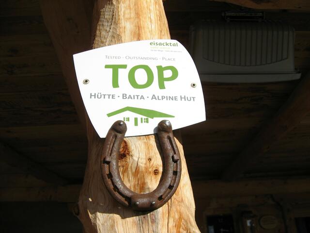 Werbung auf der Rossalm. Na ja, das Glück sieht halt bei jedem anders aus.