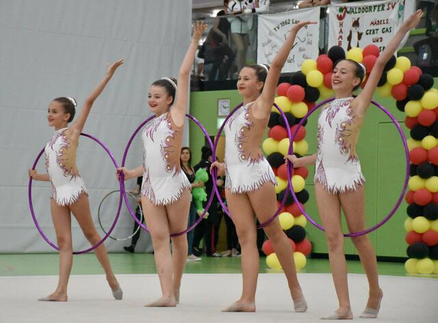 Die Gruppe der K7 mit Rebecca Kirner, Ornella Vargiu, Anna Helwig und Sophie Maurer erreichten den sensationellen vierten Platz beim Deutschland-Cup