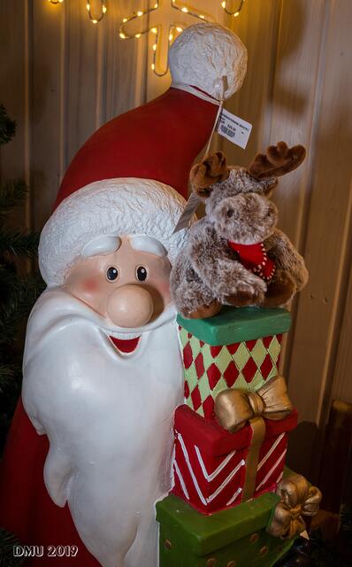 Weihnachtsmann mit Weihnachtselch