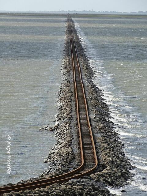 Lorendamm zur Hallig Nordstrandischmoor (Foto: Katja Woidtke)