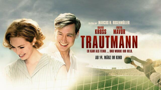 Film-Plakat "TRAUTMANN", ein faszinierender Liebes-, Sport- und Anti-Kriegsfilm.