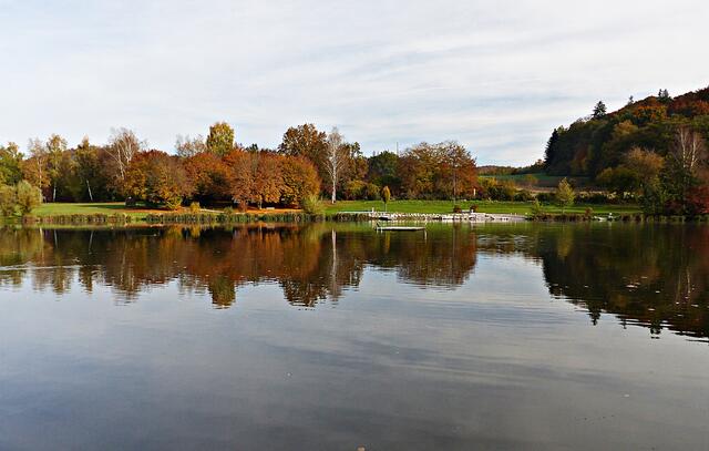 Herrliche herbstliche Spiegelbilder kann man machen