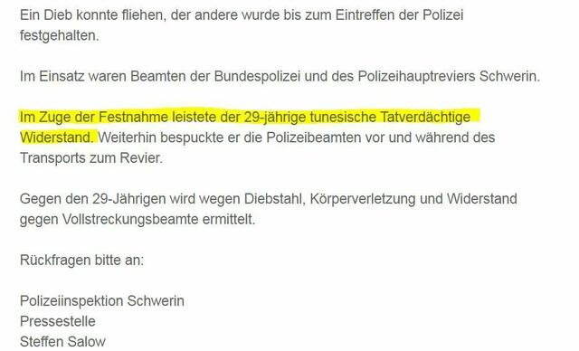 Hier der Passus der in der Schweriner "Volks"Zeitung fehlt.