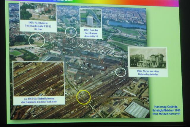 Hanomag-Betriebsgelände mit Nennung wichtiger Örtlichkeiten.