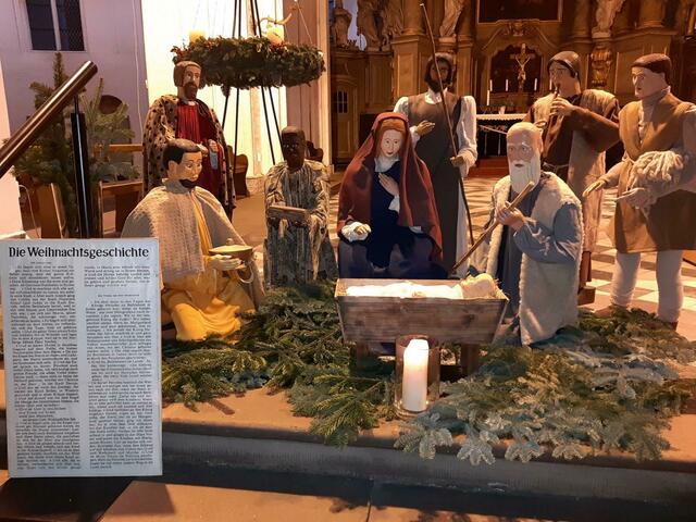 Marienkirche in Rostock - Die Weihnachtsgeschichte mit Krippe