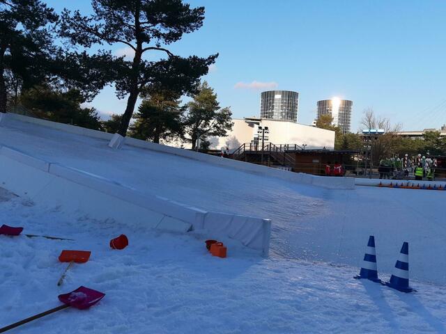 Die Schneewelt zum Spielen für die jüngsten Besucher