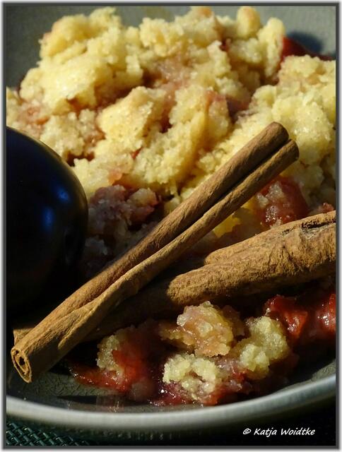Crumble mit Zwetschgen und Zimt https://www.myheimat.de/langenhagen/ratgeber/crumble-mit-zwetschgen-und-zimt-d3084959.html (Foto: Katja Woidtke)