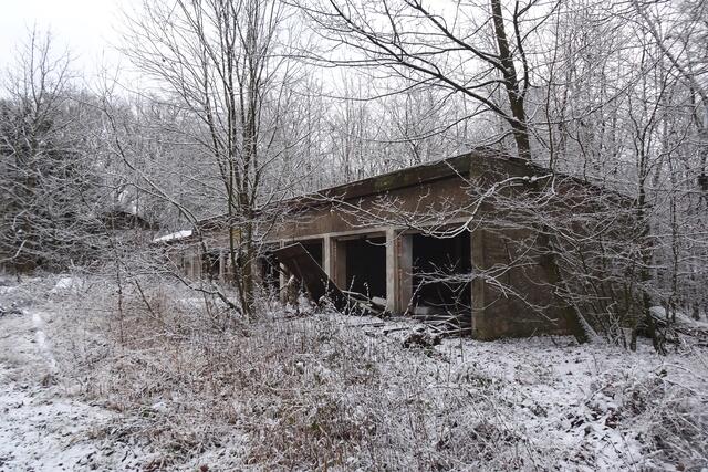 das waren die Garagen  der Waldgaststätte Viktorshöhe
