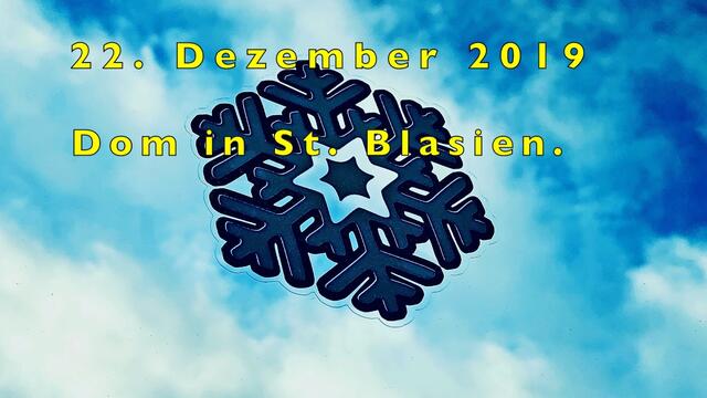 20. -  26. Dezember 2019. Weihnachten 2019. Schwarzwald.  22.12.2019 Sankt Blasien. Dom.