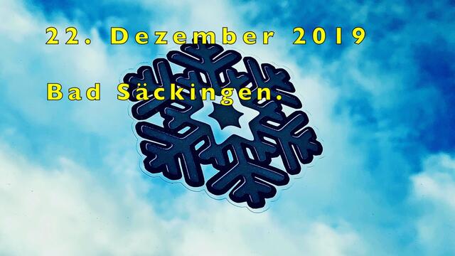 20. - 26. Dezember 2019. Weihnachten 2019. Schwarzwald. Bad Säckingen.