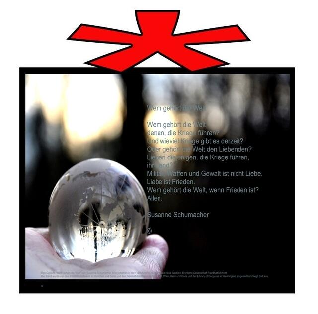 Gedicht Susanne Schumacher, wurde gesendet an Maya Lopez Muro in Buones Aires, Argentinien