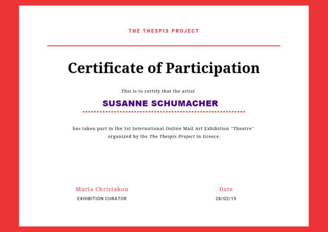 Certifikat Thema "Theatre"