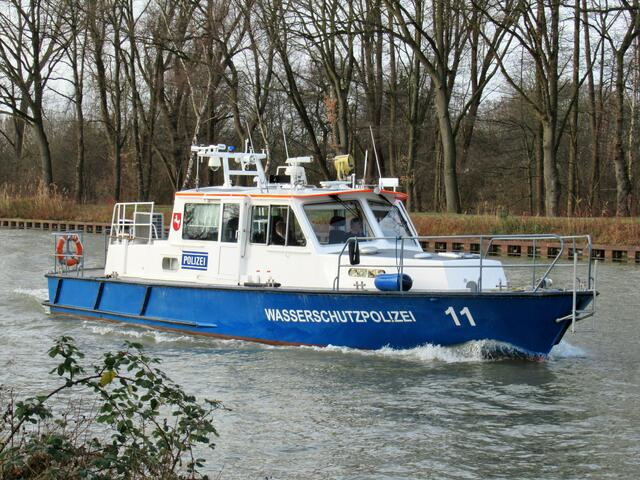 Die Wasserschutzpolizei habe ich bislang noch nicht gesehen!