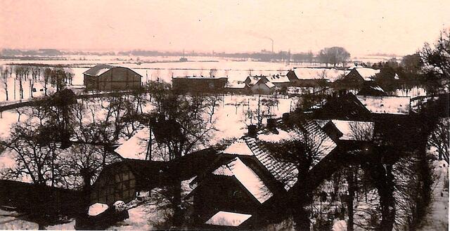 Blick auf Koldingen aus dem Amtshaus 1938