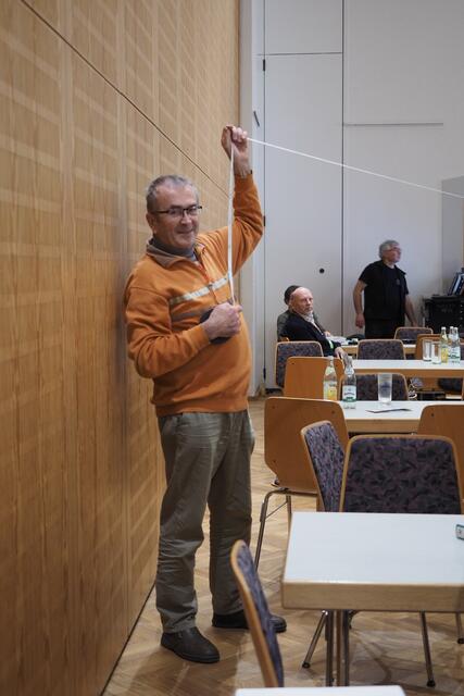 Reichweitendemonstration am Maßband