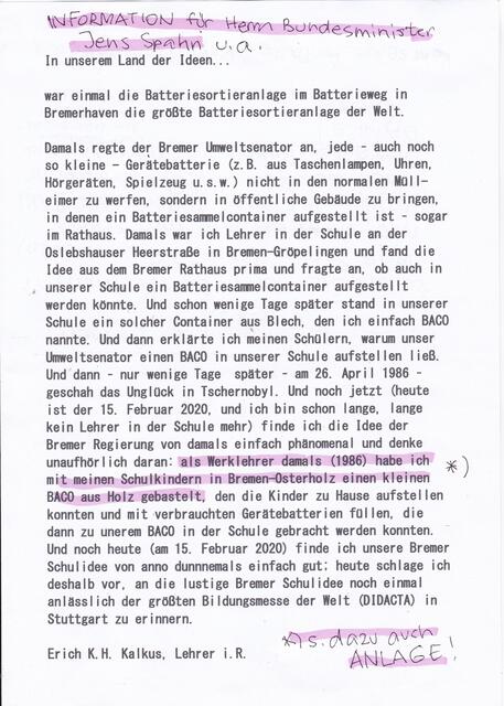 Seite 2 meines Briefes