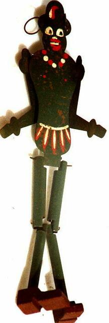 Übler Kolonialismus: Eine dunkelhäutige Figur zum Abschiessen mit dem Wurfball freigegeben: Südstaaten Nordamerika