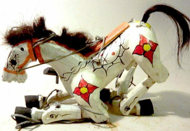 Ein Marionetten-Pferd aus Burma