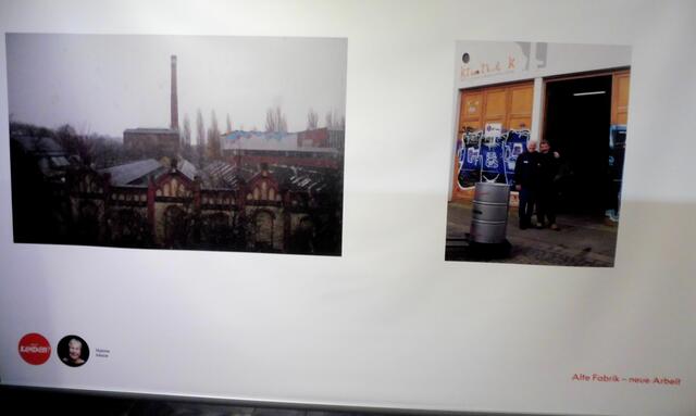 "Alte Fabrik-neue Arbeit", ehemalige Bettfedernfabrik (heute "Faust"-Gelände) von Hanne Maue,