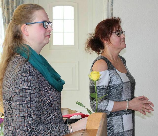 v.l.n.r. Vorsitzende Julia Wiegand und Schatzmeisterin Sabine Bode | Foto: Erwin Müller(WgiR)