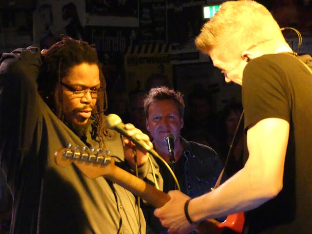 Tlako Mokgadi, Mirko Bäumer und Sean Athens