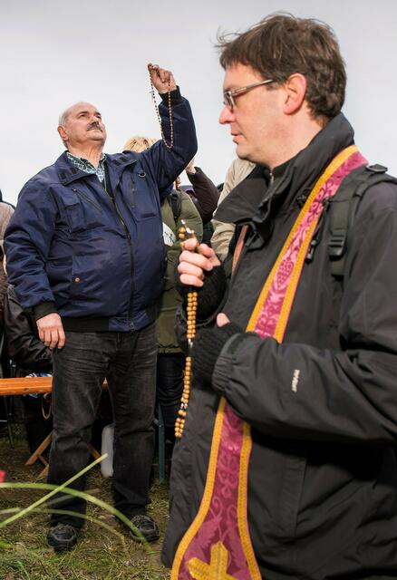 Salvatore Caputa während Marienvision mit Pater Thomas Huber am 17. März 2018 | Foto: © Bild: www.jungfoto.de CC