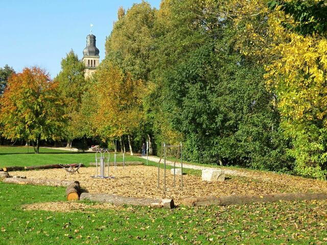 Bewegungsparcours im Rushmoorpark