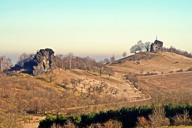Kleiner und Großer Gegenstein vom Teufelsmauer - Stieg aufgenommen (Archivbild)