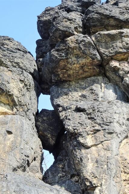 Felsspalten im  Kleinem Gegenstein