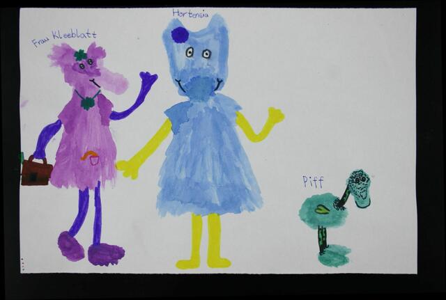 Das Rotary4L Programm soll das Leseverständnis der Schüler in den Grundschulen fördern. Zum Dank gibt es selbstgemalte Bilder für den Rotary Club Marburg | Foto: Schülerinnen und Schüler als Dank für den Rotary Club Marburg