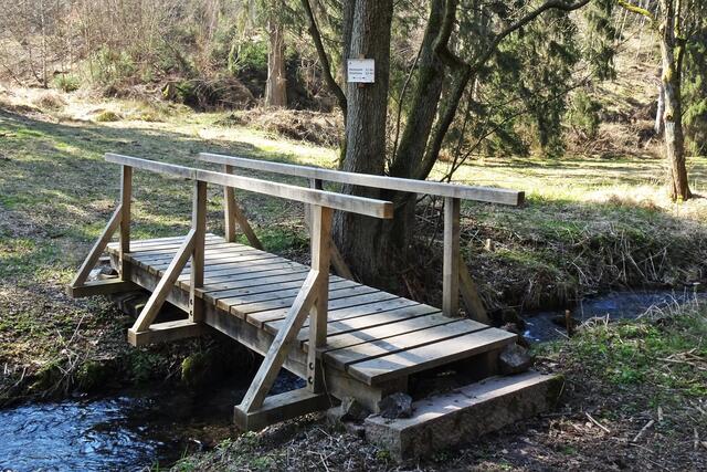 Brücke über den Friedenstalbach im Friedenstal