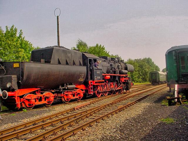 hier noch ohne Waggons, Fahrtrichtung Stadthagen
