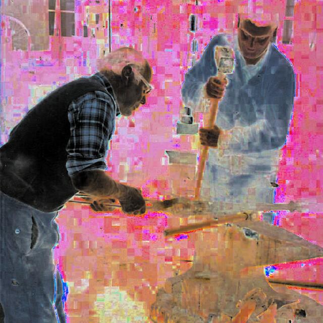 Emil Pfeil erlernte das Schmiedehandwerk