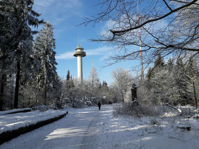 Abstecher zum Annaturm im Winter