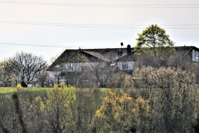 Blick auf die ca. 2km entfernte Gaststätte Rammelburgblick