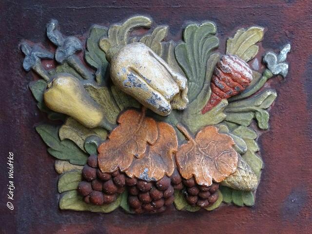 Fassadenschmuck am Overlachschen Haus in Hannover (Foto: Katja Woidtke)