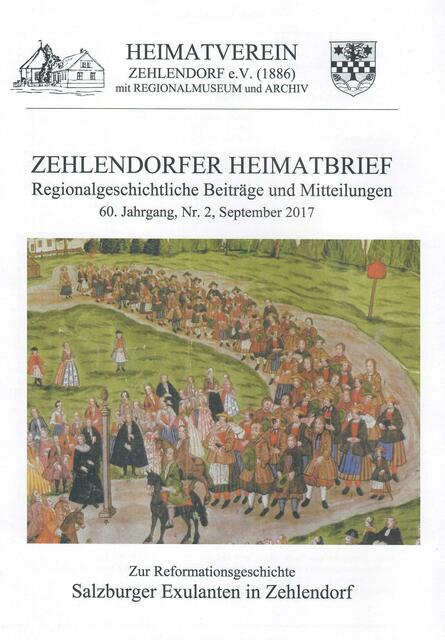 HEIMATVEREIN ZEHLENDORF e.V. > "Von Salzburg über Zehlendorf nach Ostpreußen" > https://www.heimatmuseum-zehlendorf.de/publikationen/pdf/heimatbrief_60_2.pdf > Bestellung: print@heimatmuseum-zehlendorf.de | Foto: wie vor